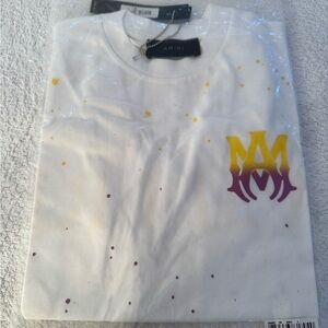 Amiri White and Yellow Men's Shirt Size S